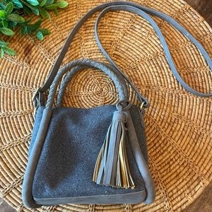 Danielle Nicole Gray Brigite Mini Crossbody & Tote Tassel Bag
